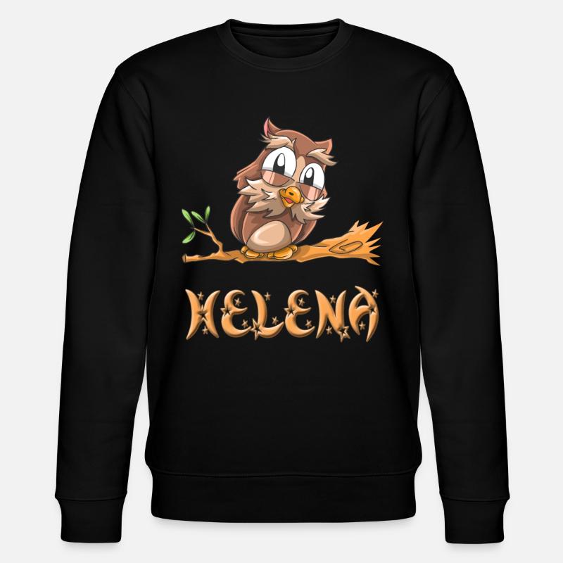 Eule Helena - Stanley/Stella Unisex Bio-Sweatshirt CHANGER  - Schwarz
