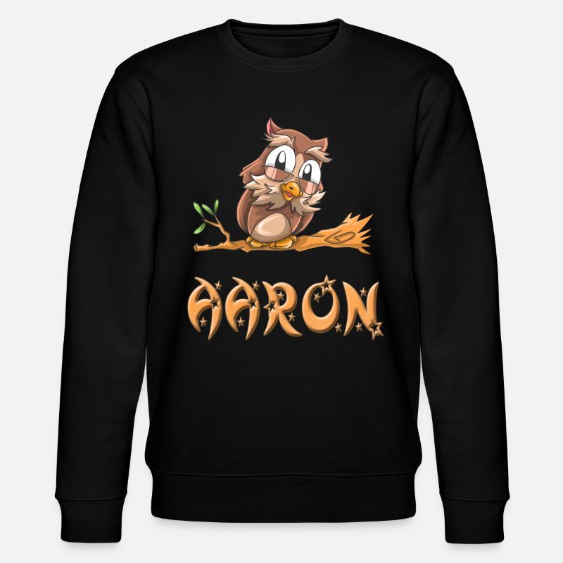Eule Aaron - Stanley/Stella Unisex Bio-Sweatshirt CHANGER  - Schwarz