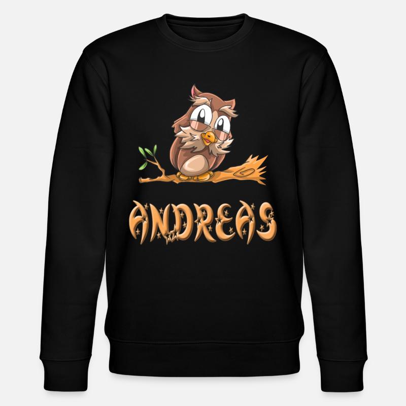 Eule Andreas - Stanley/Stella Unisex Bio-Sweatshirt CHANGER  - Schwarz