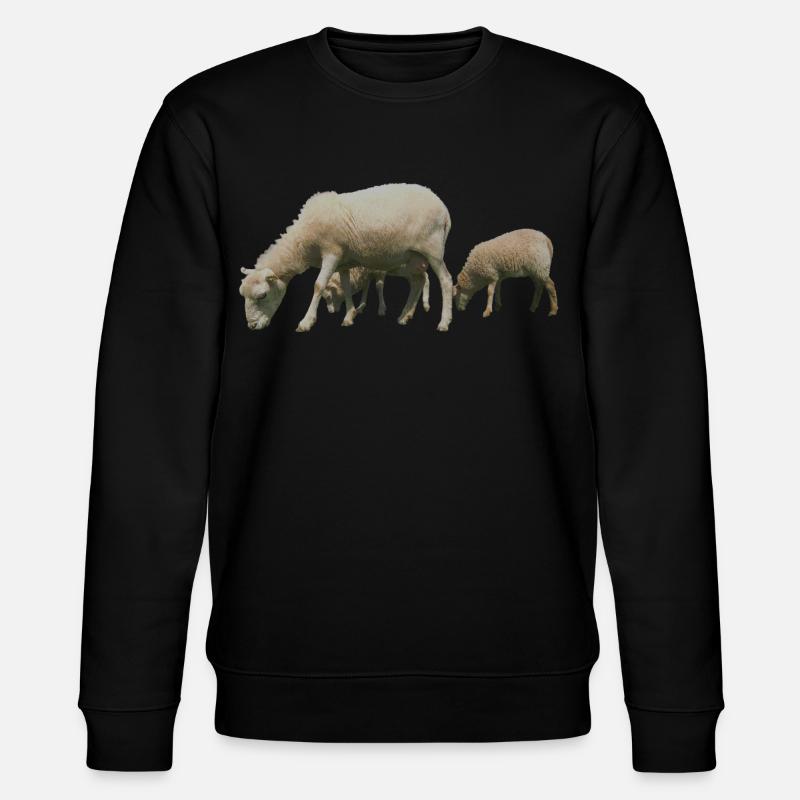 Schafe - Stanley/Stella Unisex Bio-Sweatshirt CHANGER  - Schwarz