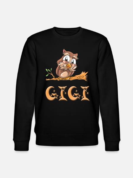 Owl Gigi - Stanley/Stella CHANGER Unisex Organic Sweatshirt - black
