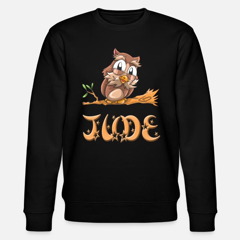 Eule Jude - Stanley/Stella Unisex Bio-Sweatshirt CHANGER  - Schwarz