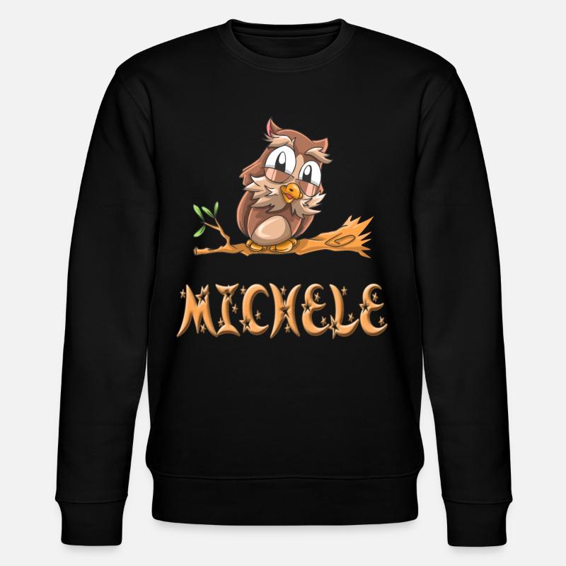 Eule Michele - Stanley/Stella Unisex Bio-Sweatshirt CHANGER  - Schwarz