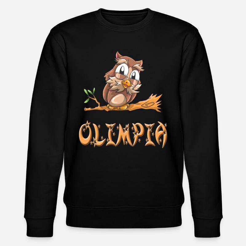 Eule Olimpia - Stanley/Stella Unisex Bio-Sweatshirt CHANGER  - Schwarz