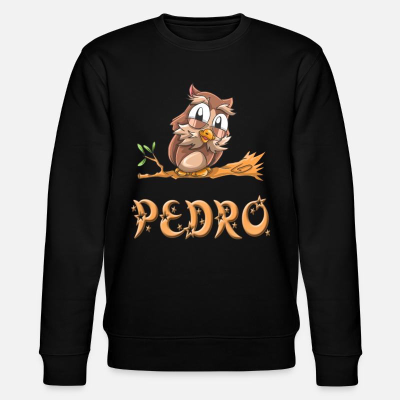 Eule Pedro - Stanley/Stella Unisex Bio-Sweatshirt CHANGER  - Schwarz