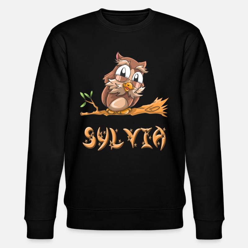 Owl Sylvia - Stanley/Stella CHANGER unisex luomu-collegepaita - musta