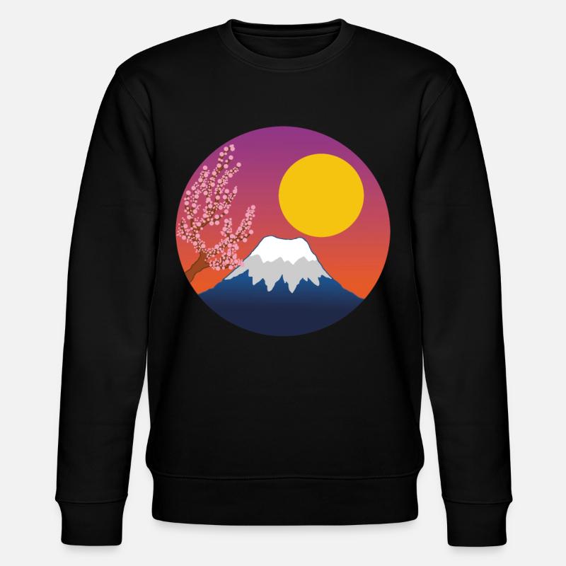 Mount Fuji Manga - Stanley/Stella Unisex Bio-Sweatshirt CHANGER  - Schwarz