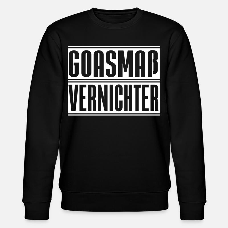 Goasmaß Vernichter - Stanley/Stella Unisex Bio-Sweatshirt CHANGER  - Schwarz