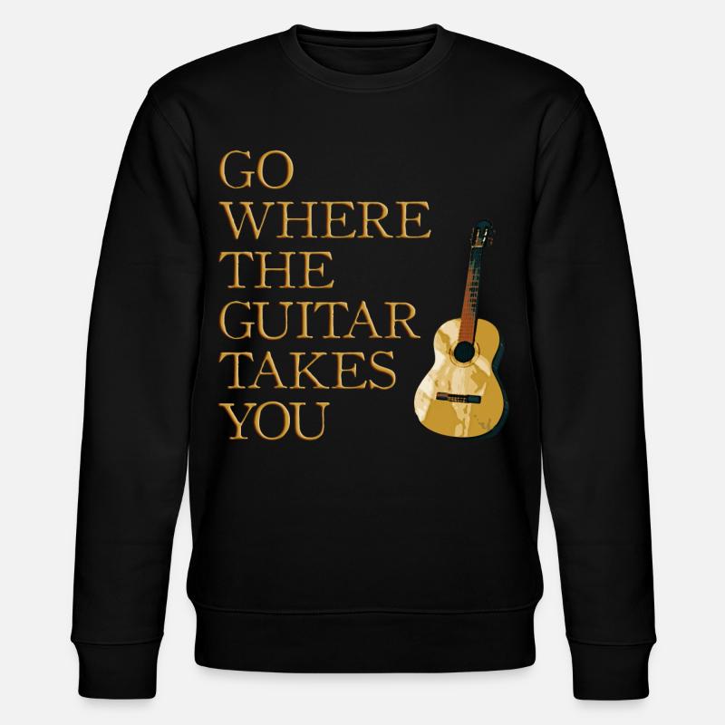 Gitarren Weg - Stanley/Stella Unisex Bio-Sweatshirt CHANGER  - Schwarz