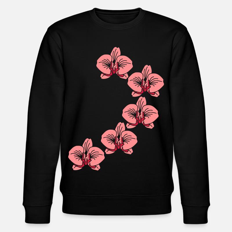 orchidee_2 - Stanley/Stella CHANGER Unisex Organic Sweatshirt - black