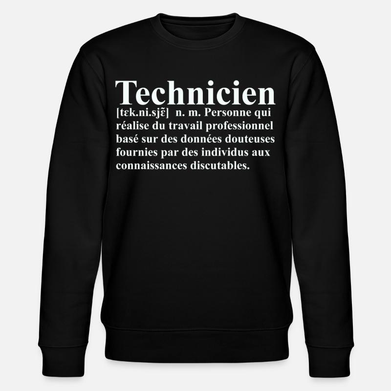 Technicien Définition - Sweat bio CHANGER Stanley/Stella Unisexe - noir