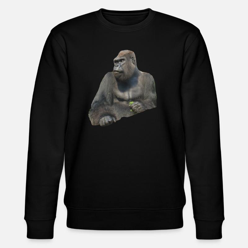 Gorilla - Stanley/Stella Unisex Bio-Sweatshirt CHANGER  - Schwarz