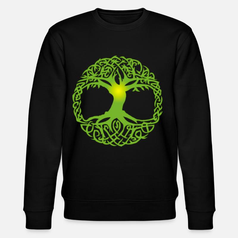 Celtic tree - Stanley/Stella CHANGER Unisex Organic Sweatshirt - black