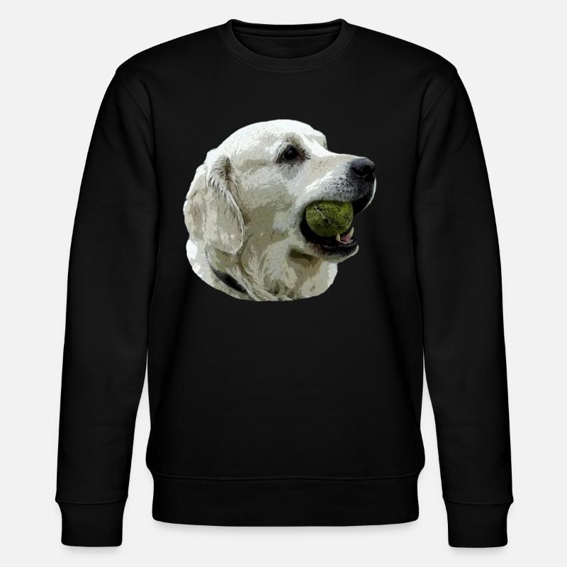 Labrador avec la bille - Sweat bio CHANGER Stanley/Stella Unisexe - noir