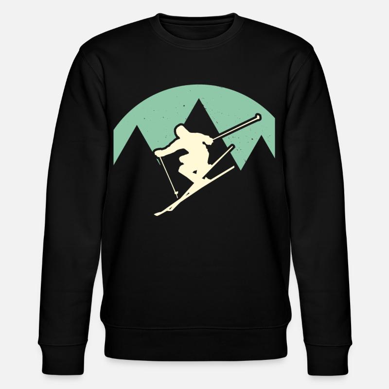 Skifahrer - Stanley/Stella Unisex Bio-Sweatshirt CHANGER  - Schwarz