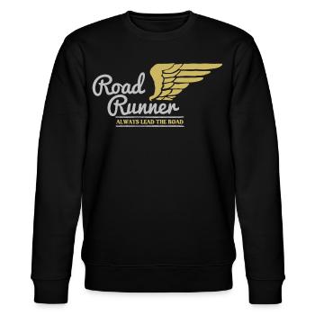Biker Bild - Stanley/Stella Unisex Bio-Sweatshirt CHANGER  - Schwarz - Vorne - Nik (191cm) & Marisol (170cm)