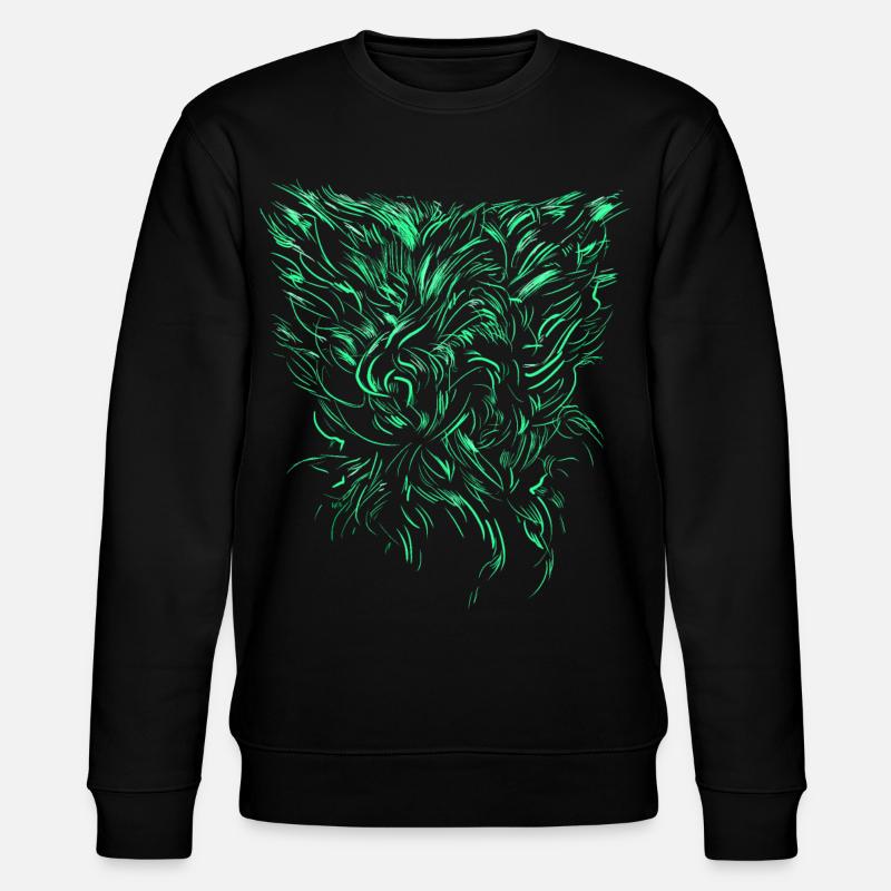 Alien Tribal / abstrakt - Stanley/Stella Unisex Bio-Sweatshirt CHANGER  - Schwarz