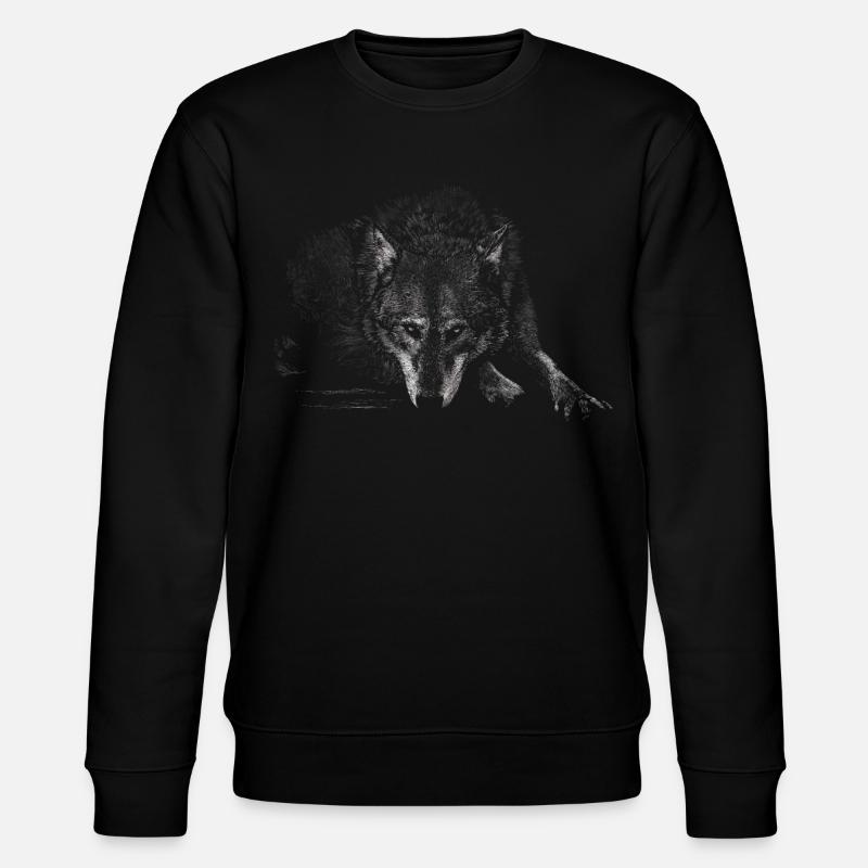 Loup - Sweat bio CHANGER Stanley/Stella Unisexe - noir