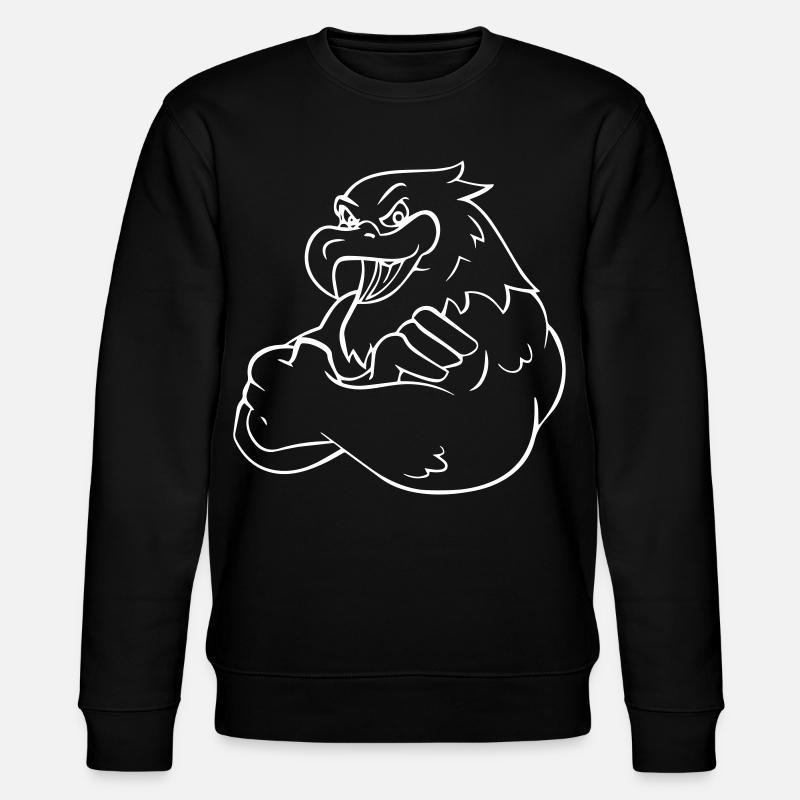 Comic Eagle - Design - Sweat bio CHANGER Stanley/Stella Unisexe - noir