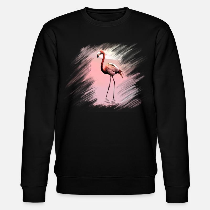 flamingo - Stanley/Stella CHANGER Unisex Organic Sweatshirt - black