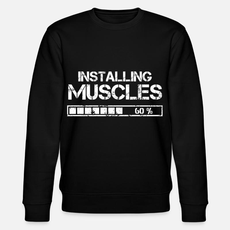 Installing Muscles - Stanley/Stella Unisex Bio-Sweatshirt CHANGER - Schwarz