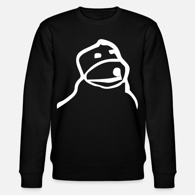 Flat Eric - Stanley/Stella Unisex Bio-Sweatshirt CHANGER  - Schwarz