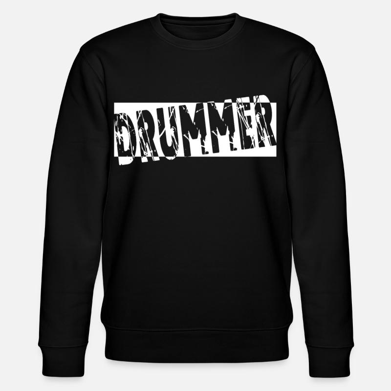 Schlagzeug Drummer Geschenk - Stanley/Stella Unisex Bio-Sweatshirt CHANGER  - Schwarz