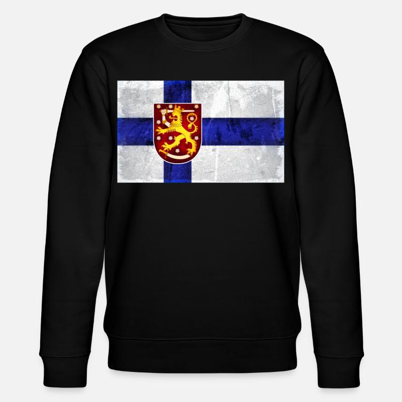 Drapeau de la Finlande Lion - Sweat bio CHANGER Stanley/Stella Unisexe - noir