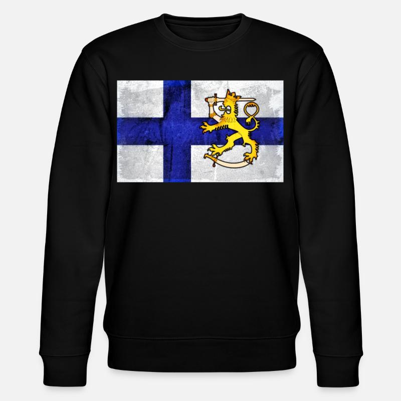 Finlande, Lion - Design - Sweat bio CHANGER Stanley/Stella Unisexe - noir