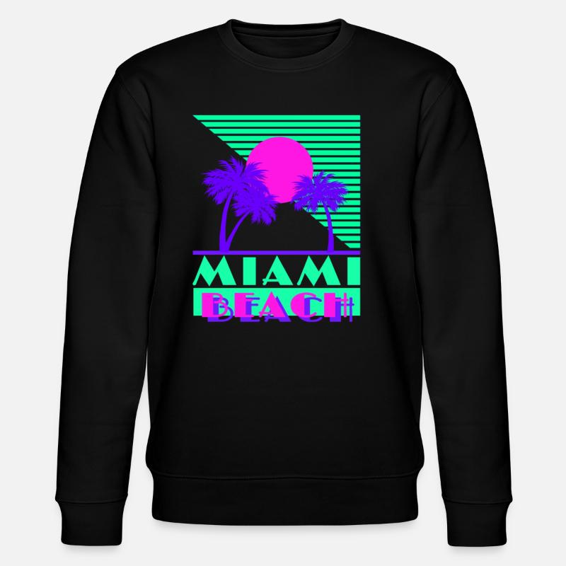 Miami Beach Green - Sweat bio CHANGER Stanley/Stella Unisexe - noir