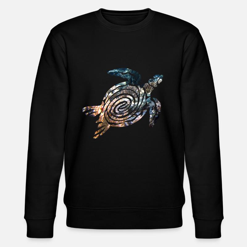 Schildkröte - Stanley/Stella Unisex Bio-Sweatshirt CHANGER  - Schwarz