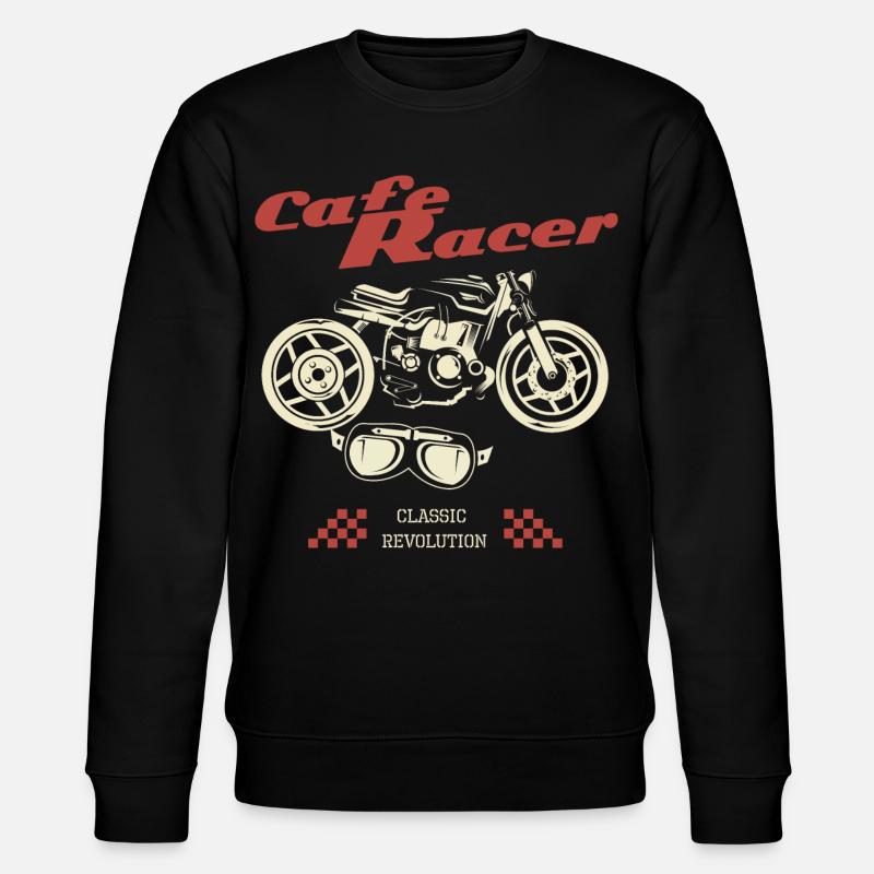 Café Racer Moto Style Classique - Sweat bio CHANGER Stanley/Stella Unisexe - noir