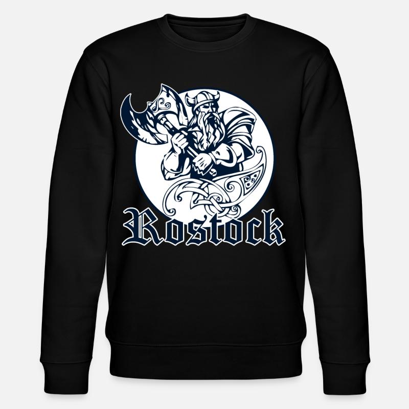 Rostock - Wikinger - Stanley/Stella Unisex Bio-Sweatshirt CHANGER  - Schwarz