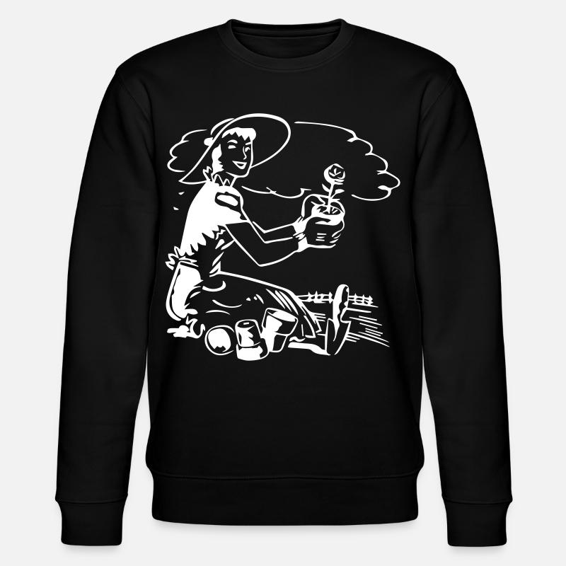 Gärtnerin - Garten - Stanley/Stella Unisex Bio-Sweatshirt CHANGER  - Schwarz
