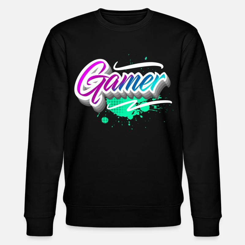 Gamer - Stanley/Stella Unisex Bio-Sweatshirt CHANGER  - Schwarz