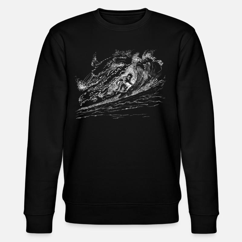 surfing - Stanley/Stella Unisex Bio-Sweatshirt CHANGER  - Schwarz