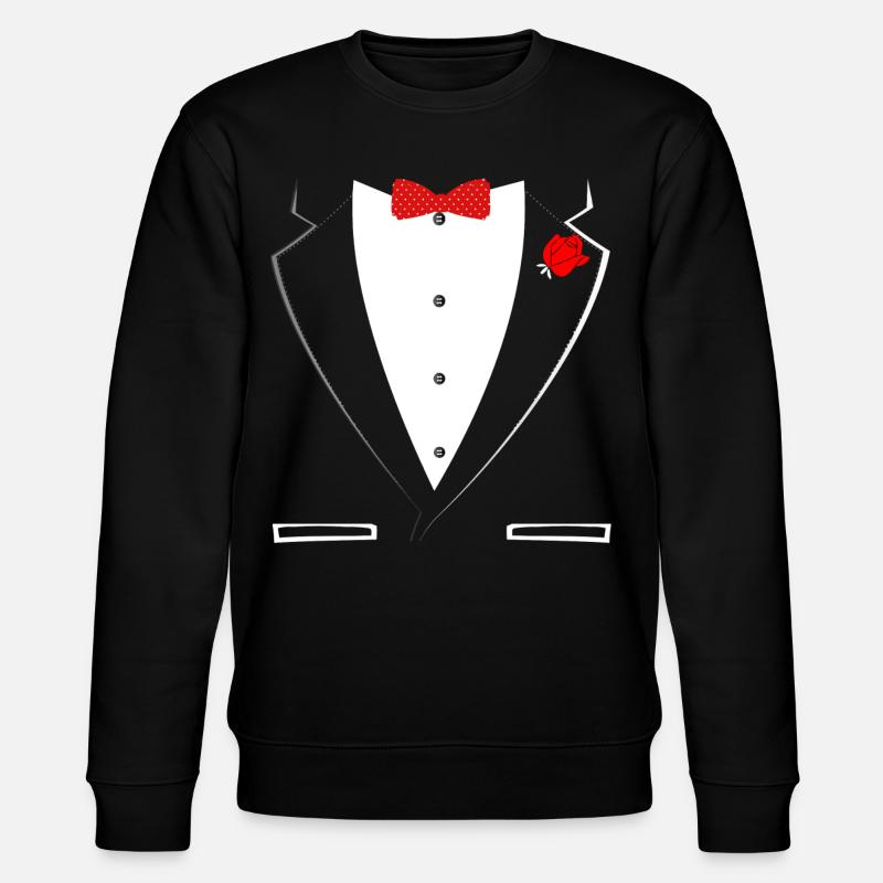 Tuxedo Gentleman Style - Stanley/Stella CHANGER Unisex Organic Sweatshirt - black