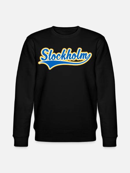 Stockholm Swoosh - Ekologisk sweatshirt CHANGER unisex från Stanley/Stella - svart