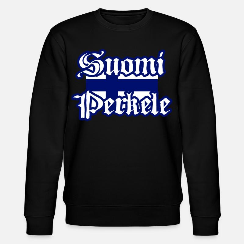 Suomi Perkele - Finnischer Teufel - Stanley/Stella Unisex Bio-Sweatshirt CHANGER  - Schwarz