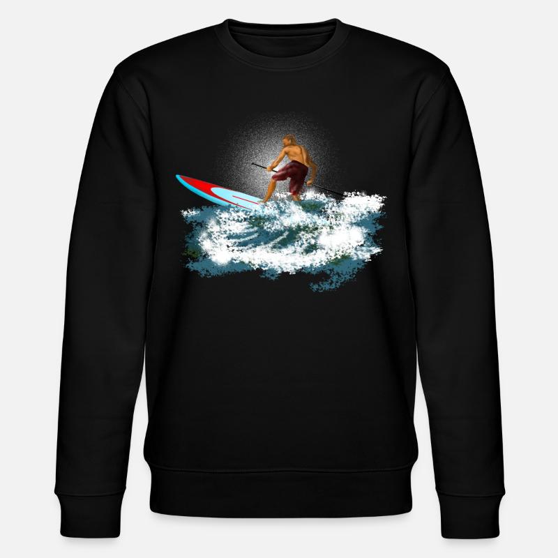 paddleboarder - Sweat bio CHANGER Stanley/Stella Unisexe - noir