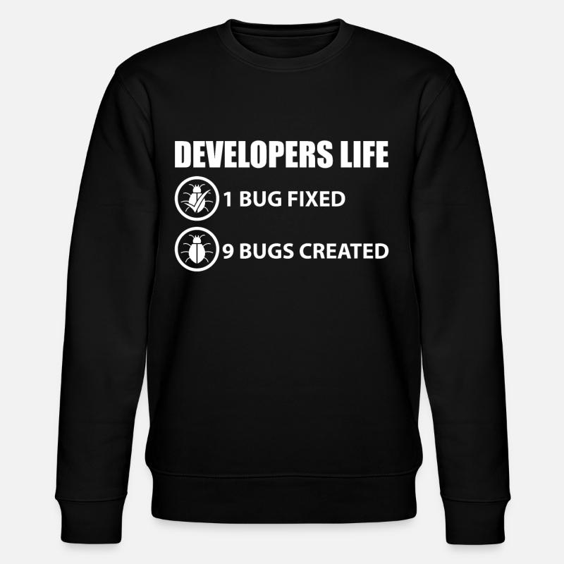 Programmer joke - Stanley/Stella CHANGER Unisex Organic Sweatshirt - black