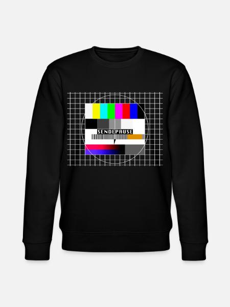 Test billede broadcast pause 80'erne 90'erne part kostume - Stanley/Stella økologisk unisex-sweatshirt CHANGER - sort