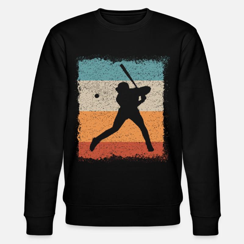 Baseballer baseball batte - Sweat bio CHANGER Stanley/Stella Unisexe - noir