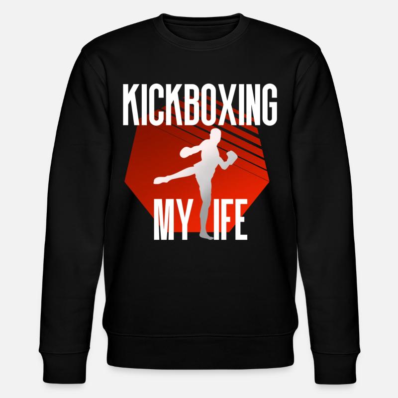 Kickboxing Kickboxen - Stanley/Stella Unisex Bio-Sweatshirt CHANGER  - Schwarz