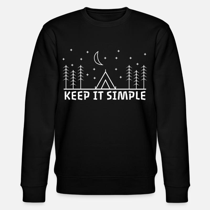 Keep It Simple - Stanley/Stella CHANGER Unisex Organic Sweatshirt - black