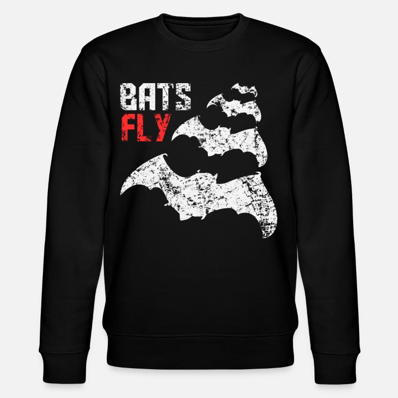 Bats Fly - Stanley/Stella Unisex Bio-Sweatshirt CHANGER  - Schwarz