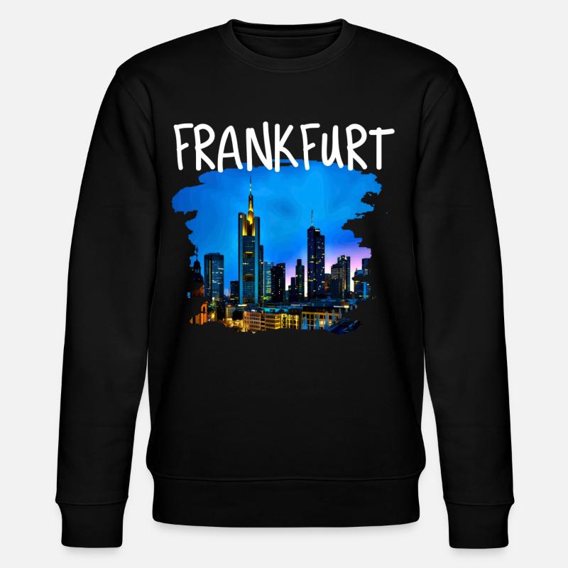 Skyline de Francfort - Sweat bio CHANGER Stanley/Stella Unisexe - noir