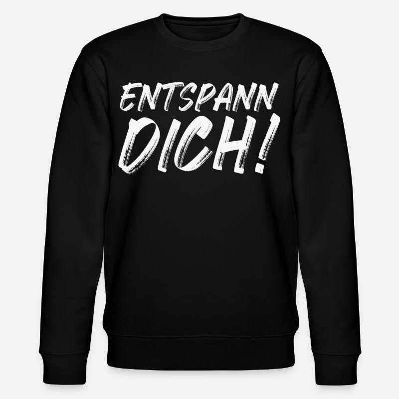 Entspann Dich! - Stanley/Stella Unisex Bio-Sweatshirt CHANGER  - Schwarz