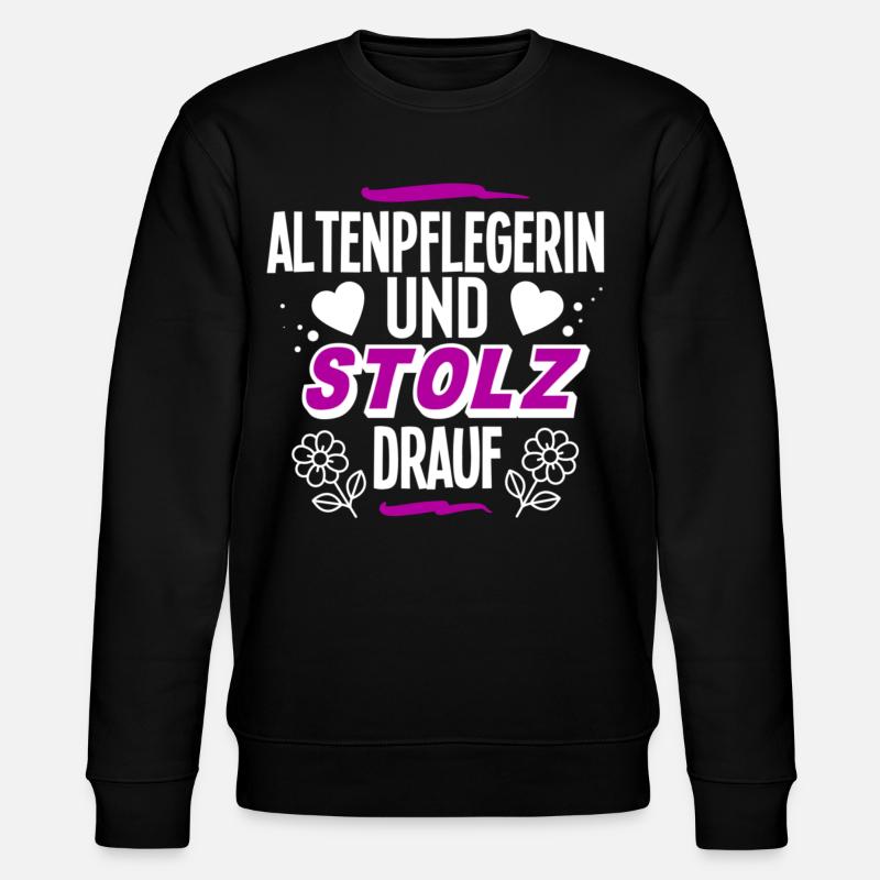 Altenpflegerin - Stanley/Stella Unisex Bio-Sweatshirt CHANGER  - Schwarz