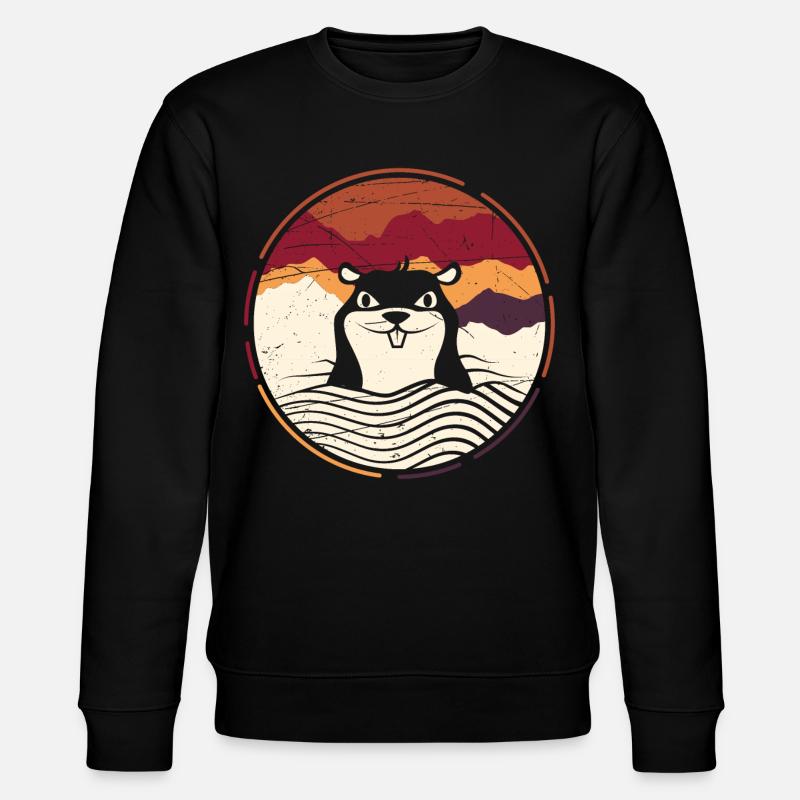 Maulwurf - Stanley/Stella Unisex Bio-Sweatshirt CHANGER  - Schwarz